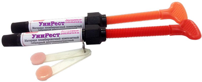 УНИРЕСТ шприц десневые оттенки